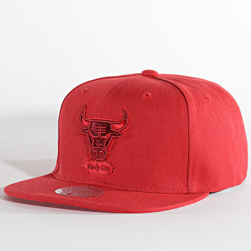  Mitchell and Ness - Casquette Snapback Monochromatic Chicago Bulls Rouge