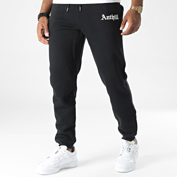 Anthill - Pantalones de chándal góticos Negro Blanco