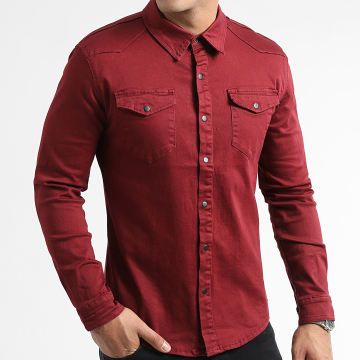 Mode Chemises Chemises à manches longues Herzdame Chemise \u00e0 manches longues rouge imprim\u00e9 allover style d\u00e9contract\u00e9 