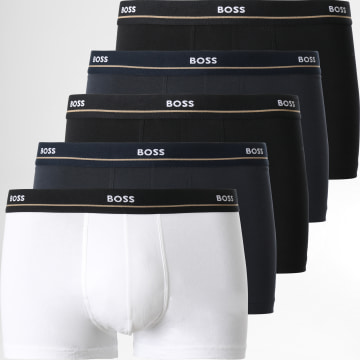  BOSS - Lot De 5 Boxers 50475275 Noir Bleu Marine Blanc