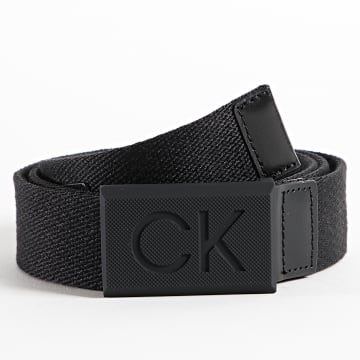  Calvin Klein - Ceinture Casual Plaque Webbing 9649 Noir