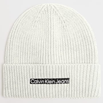  Calvin Klein - Bonnet Institutional Patch 9895 Gris Chiné