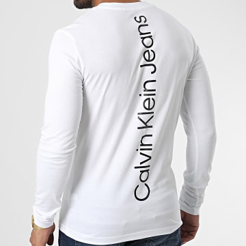  Calvin Klein - Tee Shirt Manches Longues 2345 Blanc