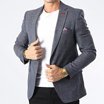  Armita - Veste Blazer CK-052 Bleu Marine Chiné