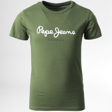  Pepe Jeans - Tee Shirt Enfant New Art Vert Kaki