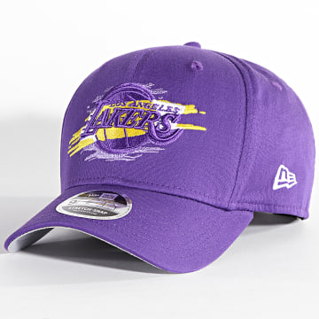  New Era - Casquette 9Fifty Stretch Snap Tear Logo Los Angeles Lakers Violet