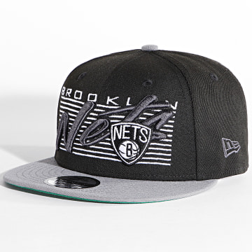  New Era - Casquette Snapback 9Fifty Team Wordmark Brooklyn Nets Noir