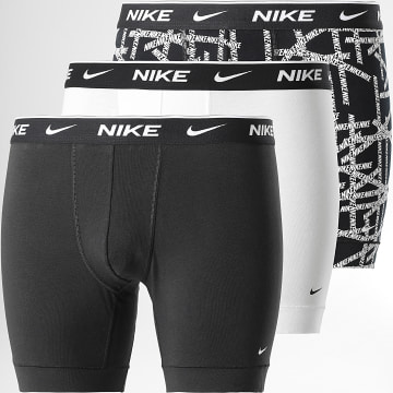  Nike - Lot De 3 Boxers KE1007 Noir Blanc