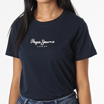  Pepe Jeans - Tee Shirt Femme Camila Bleu Marine