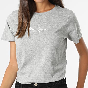  Pepe Jeans - Tee Shirt Femme Camila Gris Chiné