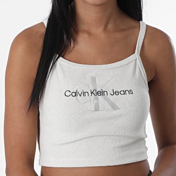  Calvin Klein - Débardeur Femme Monogram Towelling 8128 Beige