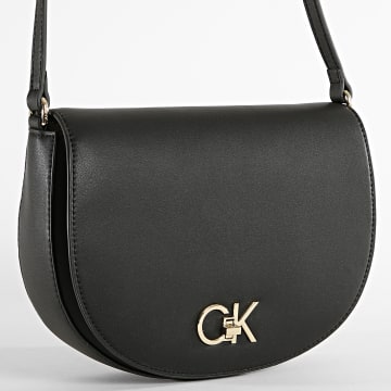  Calvin Klein - Sac A Main Femme Re-Lock Saddle Bag 9871 Noir