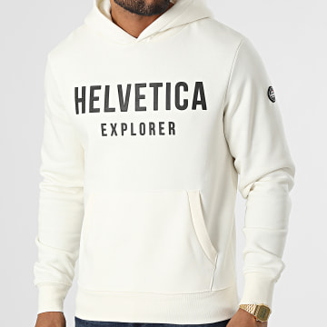 Helvetica - Sudadera con capucha Laun Beige claro