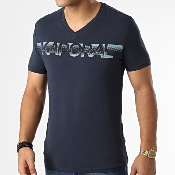  Kaporal - Tee Shirt Col V Bart Bleu Marine