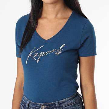  Kaporal - Tee Shirt Femme Fran Bleu Marine