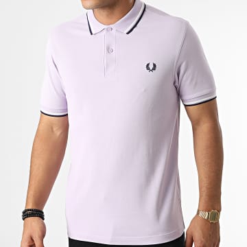 Fred Perry - Polo Manches Courtes Twin Tipped M3600 Lila