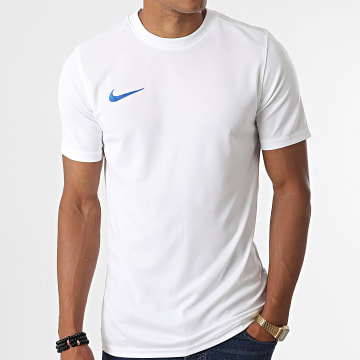  Nike - Tee Shirt Dri-Fit Blanc Bleu