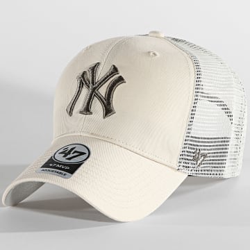  '47 Brand - Casquette Trucker MVP New York Yankees Beige Blanc