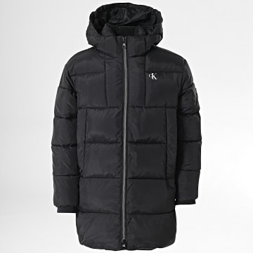  Calvin Klein - Doudoune Capuche Enfant Essential Parka Puffer 1277 Noir