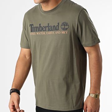  Timberland - Tee Shirt Wind Water Earth And Sky A27J8 Vert Kaki