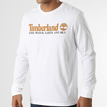  Timberland - Tee Shirt Manches Longues New Core A5VM1 Blanc