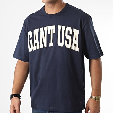  Gant - Tee Shirt USA 2003147 Bleu Marine