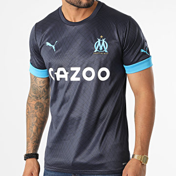 Puma - Camiseta de fútbol OM 766095 Azul Marino