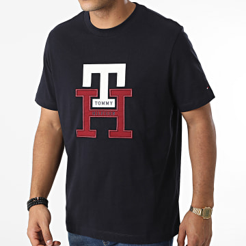 Tommy Hilfiger - Tee Shirt Lux Monogram 8230 Bleu Marine