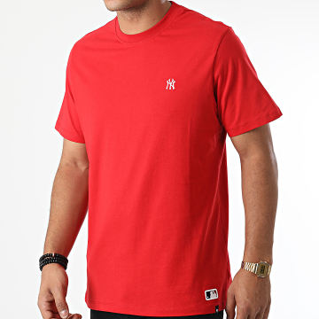  '47 Brand - Tee Shirt New York Yankees Base Runner Embroidery Echo Rouge