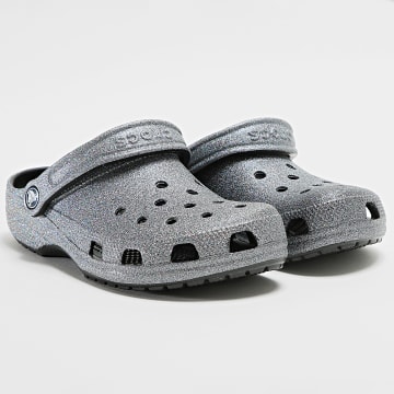  Crocs - Sandales Femme Classic Crocs Glitter II Clog Noir