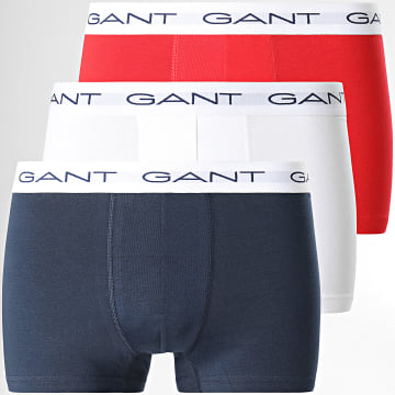  Gant - Lot De 3 Boxers 90003003 Rouge Bleu Marine Blanc