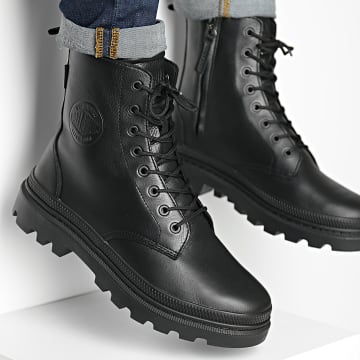  Palladium - Boots Pallatrooper Off Leather 77972 Black Black