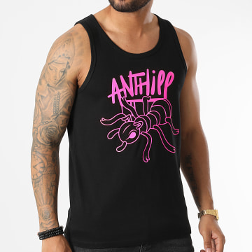  Anthill - Débardeur Ant Noir Rose Fluo