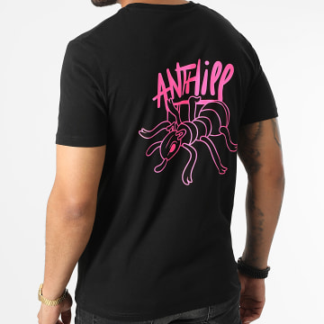 Anthill - Maglietta Formica Nero Rosa Fluo