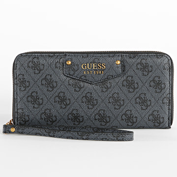 Guess - Portefeuille Femme Eco Brenton Gris Anthracite