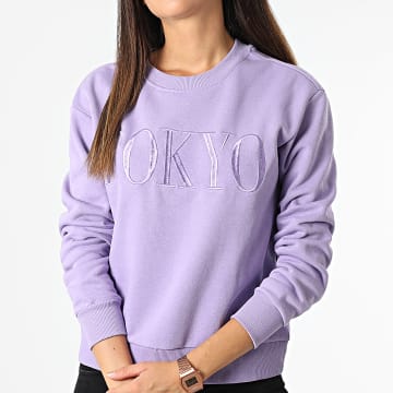  Only - Sweat Crewneck Femme Tokyo Violet