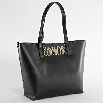  Versace Jeans Couture - Lot Sac A Main Et Pochette Femme Logo Lock 73VA4BL8 Noir Doré