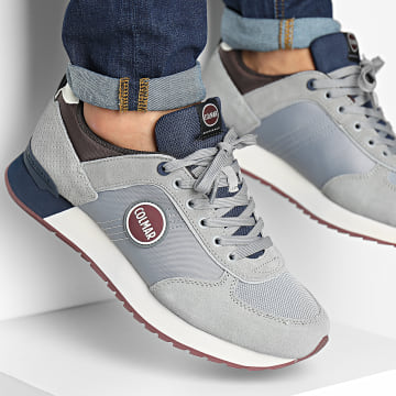  Colmar - Baskets Travis Authentic Gray Navy Dark Brown
