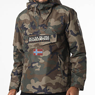 Napapijri - Veste Outdoor Camouflage Rainforest Pocket 2 A4GME Vert Kaki