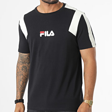  Fila - Tee Shirt A Bandes Bormio FAM0175 Noir