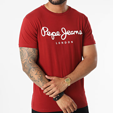  Pepe Jeans - Tee Shirt Original Stretch PM508210 Bordeaux
