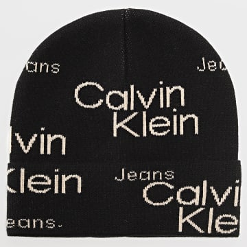  Calvin Klein - Bonnet All Over Print 9900 Noir