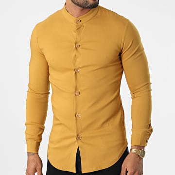 Uniplay - Chemise Manches Longues UY906 Jaune Moutarde