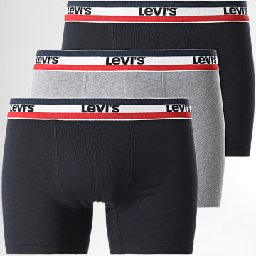 Levi's - Set De 3 Boxers 100002870 Azul Marino Gris Heather