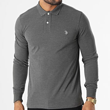  US Polo ASSN - Polo Manches Longues Must Gris Anthracite