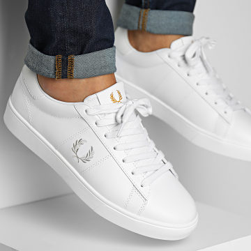 Fred Perry - Sneakers Spencer in pelle B4334 bianco