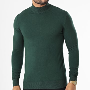  KZR - Pull Col Cheminée LD-690017 Vert