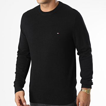 Tommy Hilfiger - Jersey de cachemira de algodón orgánico Pima 8046 Negro