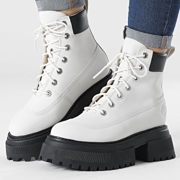  Timberland - Boots Femme Sky 6 Inch Lace Up A5RSV White Nubuck