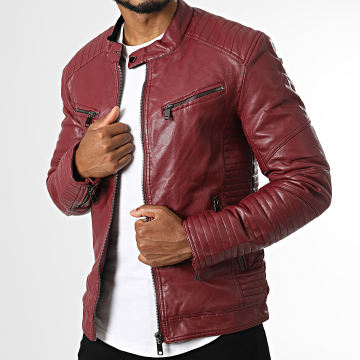  Kymaxx - Veste Biker 5033 Bordeaux